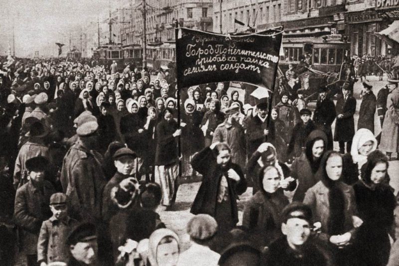 Manifestación de mujeres en Rusia, 8 de marzo de 1917
