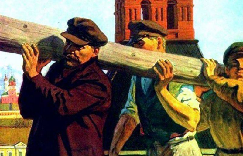 Lenin and a log (poster image)